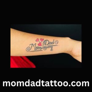 Heartless Mom Dad Tattoo on Arm