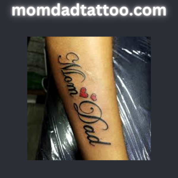 50+ Top MOM DAD TATTOO Download Images 7 MOM DAD- Heart design-MOM DAD TATTOO